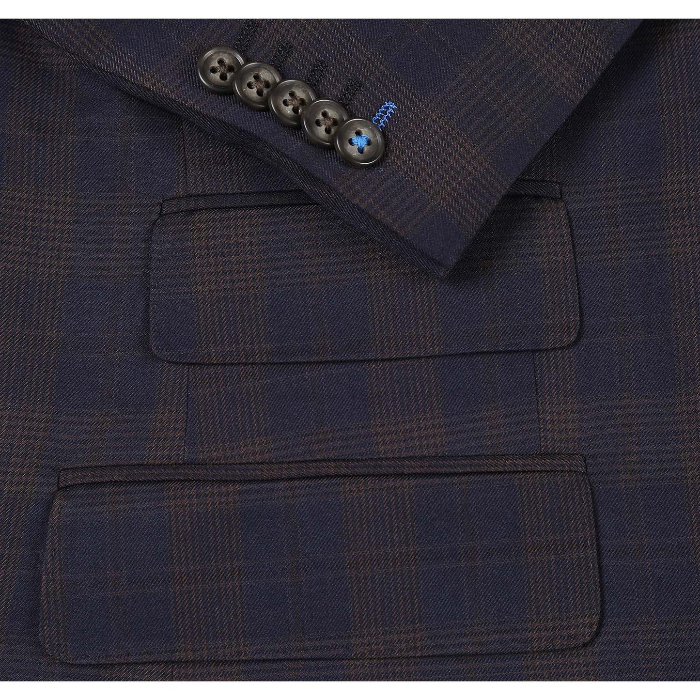 English Laundry 92-50-410EL Brown Check Suit