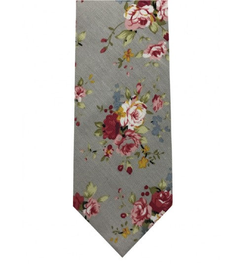 Brand Q Floral Tie & Handkerchief