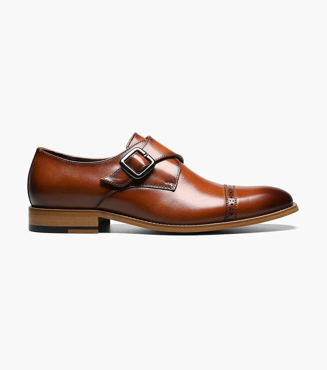 Stacy Adams Desmond Cap Toe Monk Strap