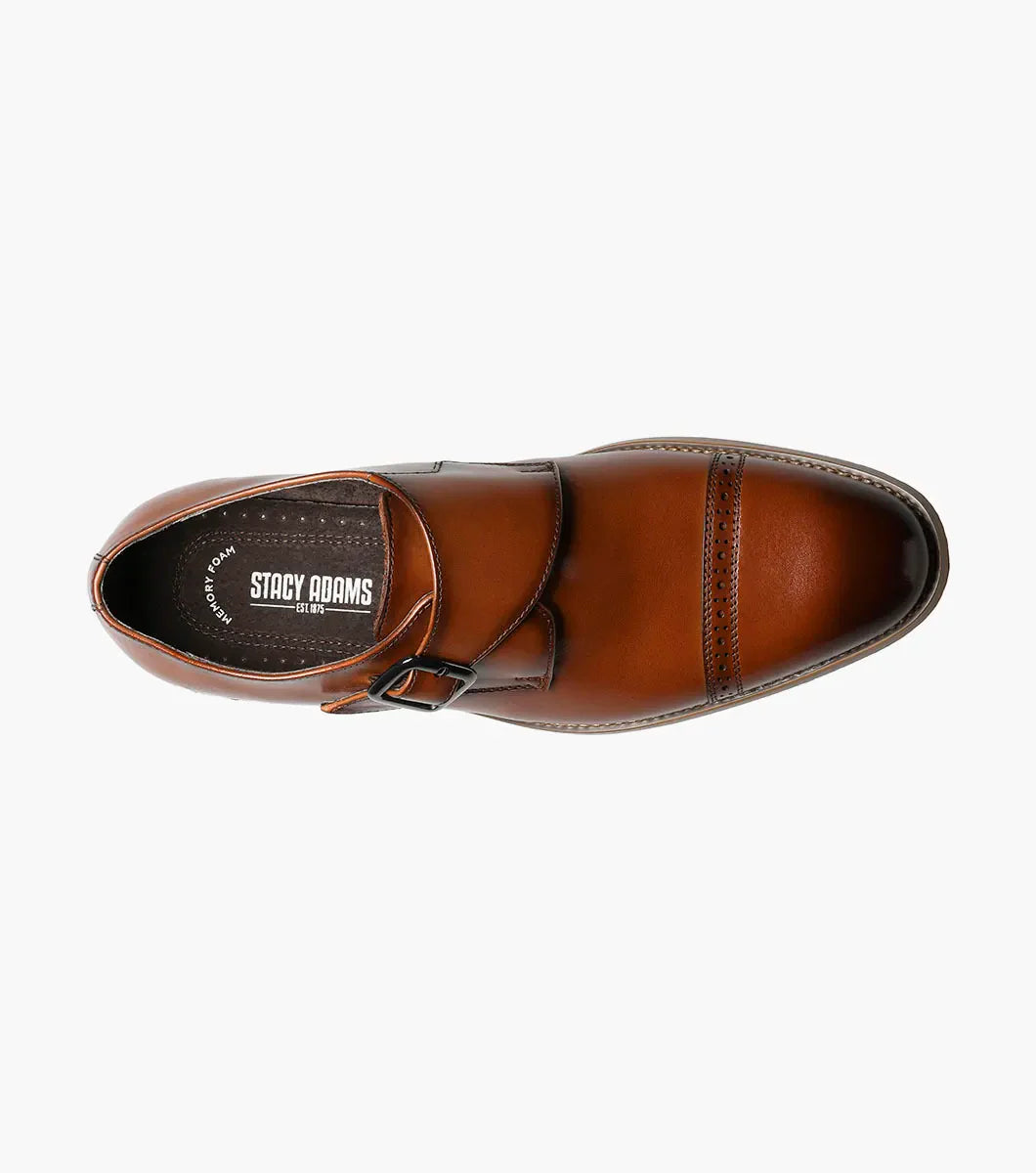 Stacy Adams Desmond Cap Toe Monk Strap