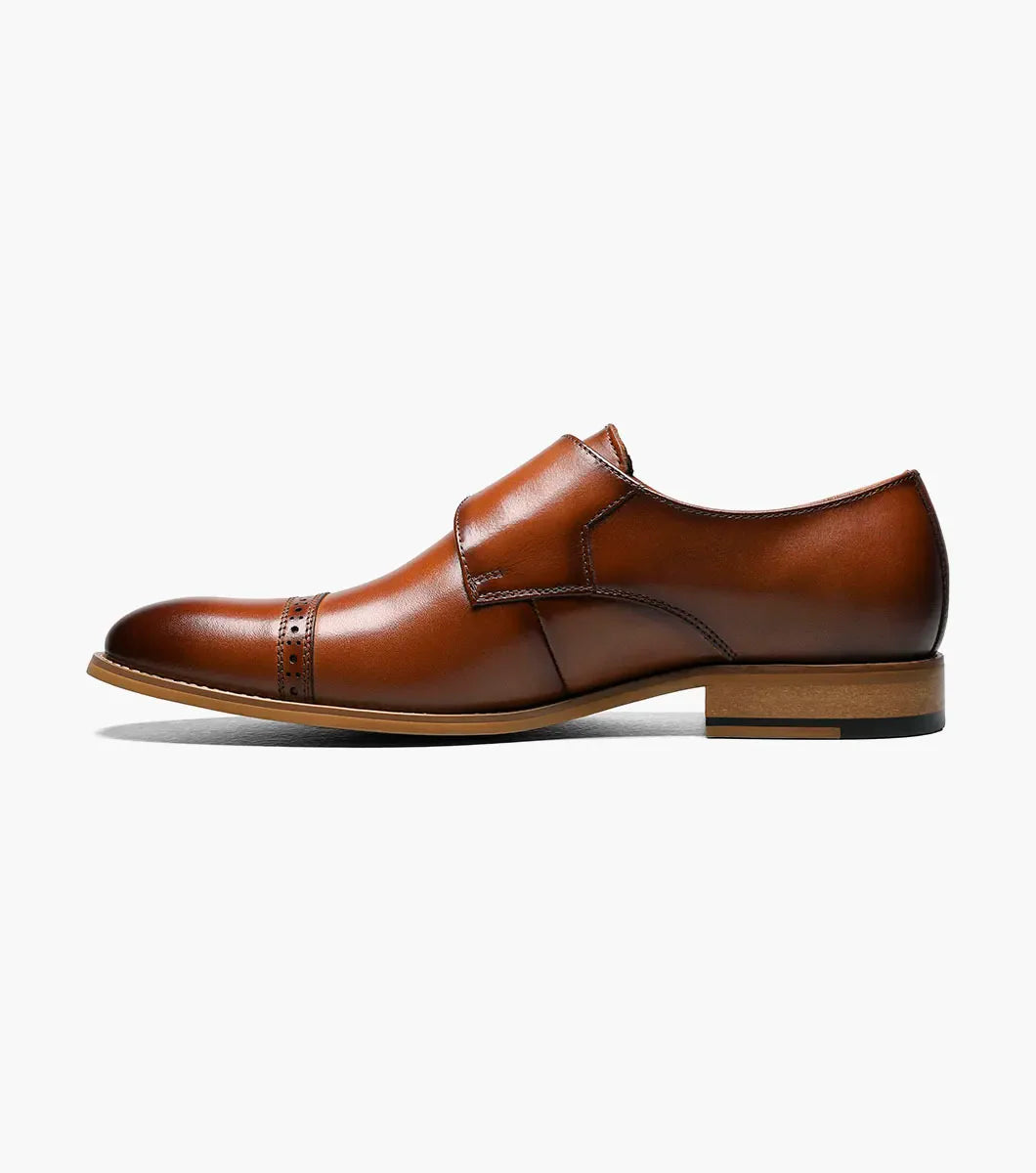 Stacy Adams Desmond Cap Toe Monk Strap