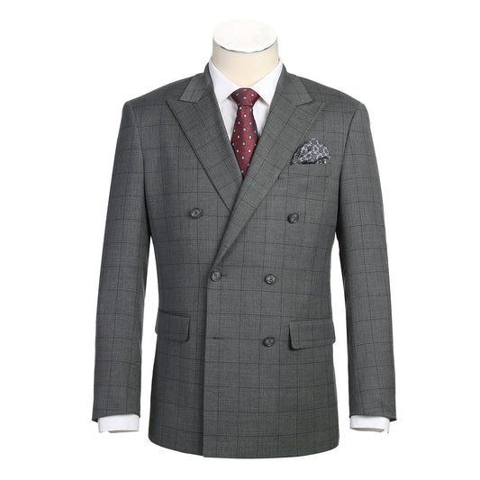 293-44 Men's New Slim Fit Double-Breasted Suits