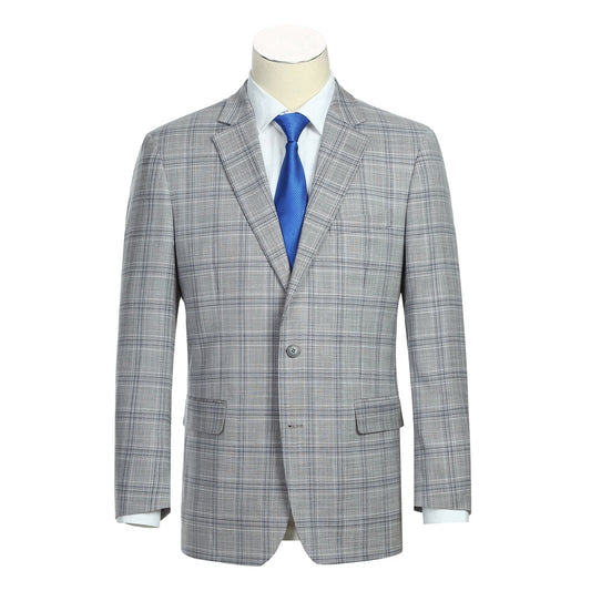 293-23 Men's Classic Fit Checked Suits