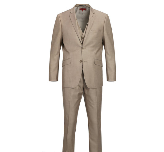 202-3 Men's 2-Piece Single Breasted Notch Lapel Suit