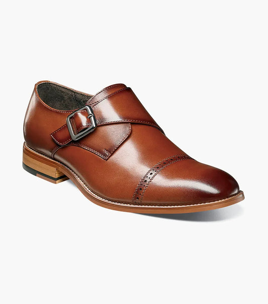 Stacy Adams Desmond Cap Toe Monk Strap