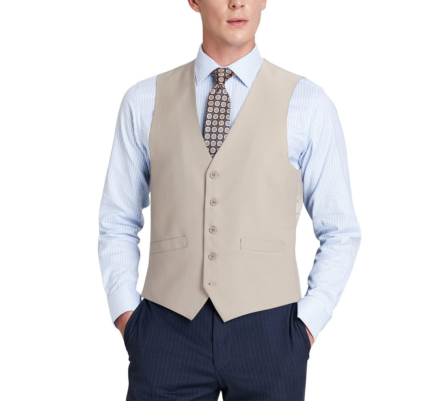 201-3 Men's Classic Fit Suit Separate Vest