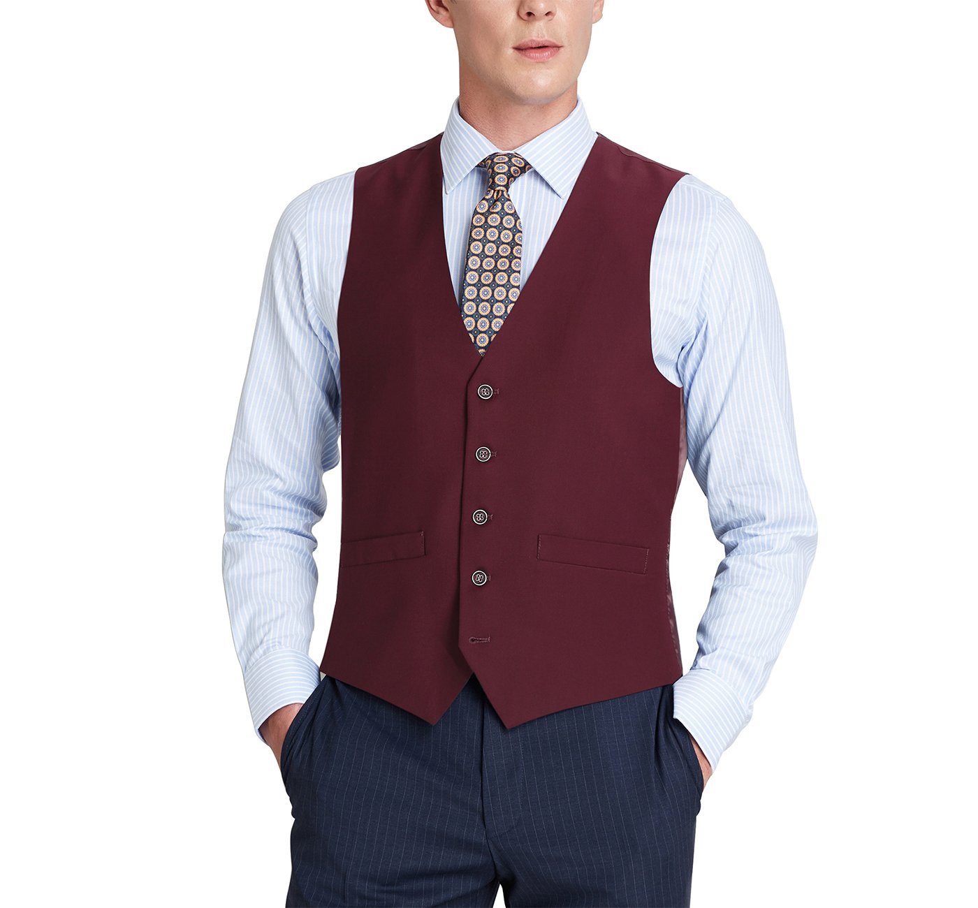 201-8 Men's Classic Fit Suit Separate Vest