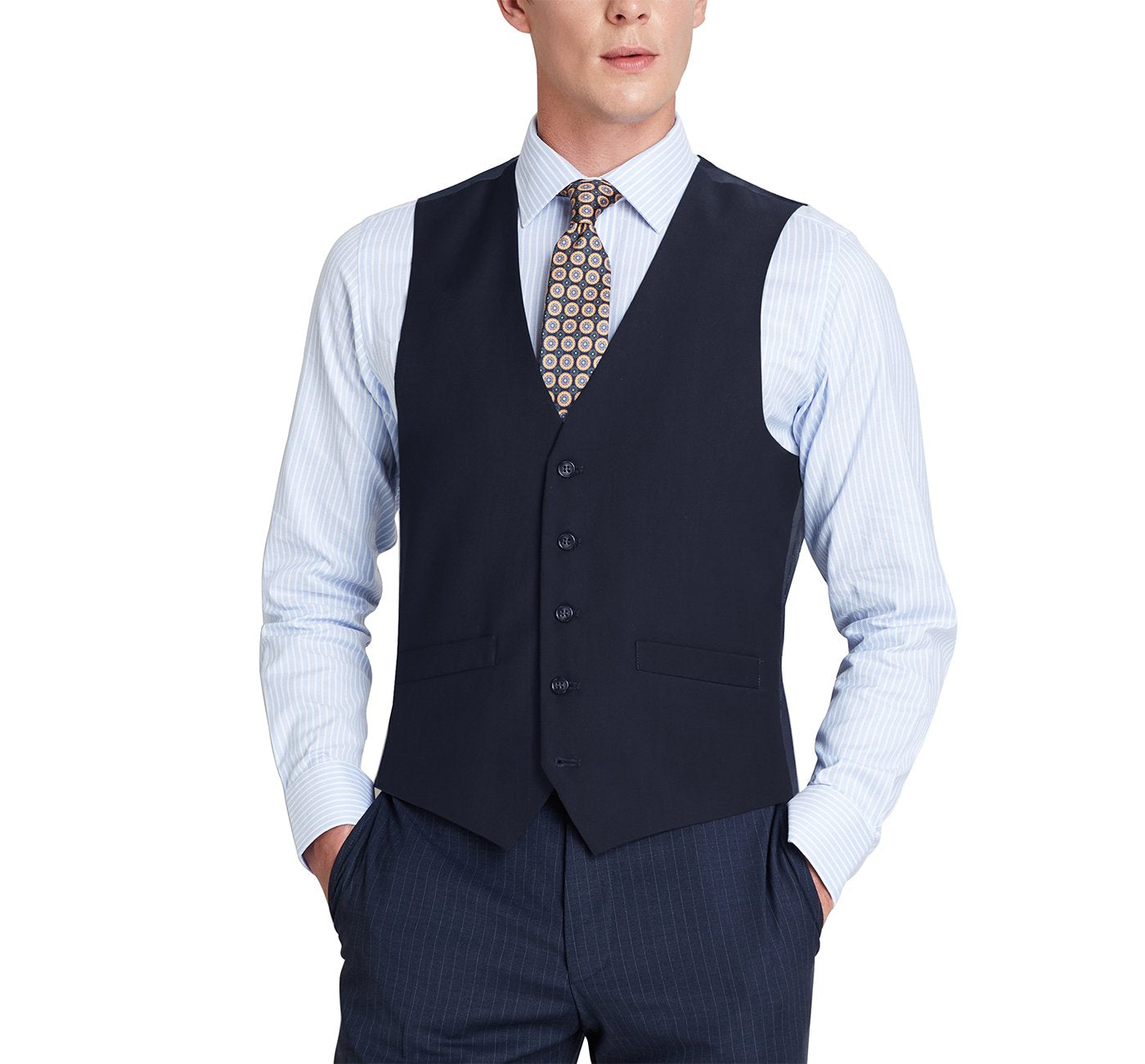 201-2 Men's Classic Fit Suit Separate Vest