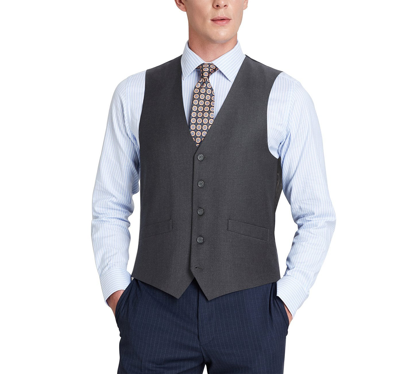 202-1 Men's Classic Fit Suit Separate Vest