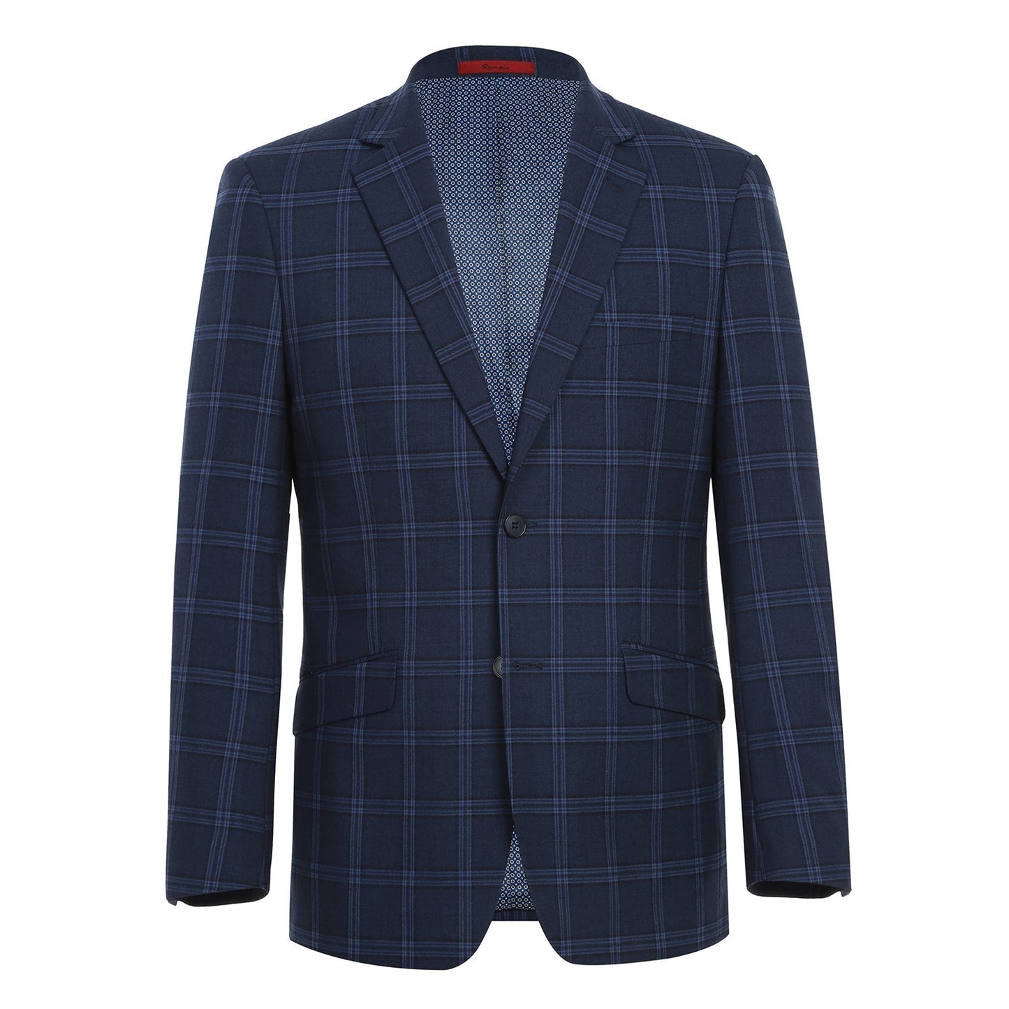 293-22 Men's Slim Fit Checked Suits