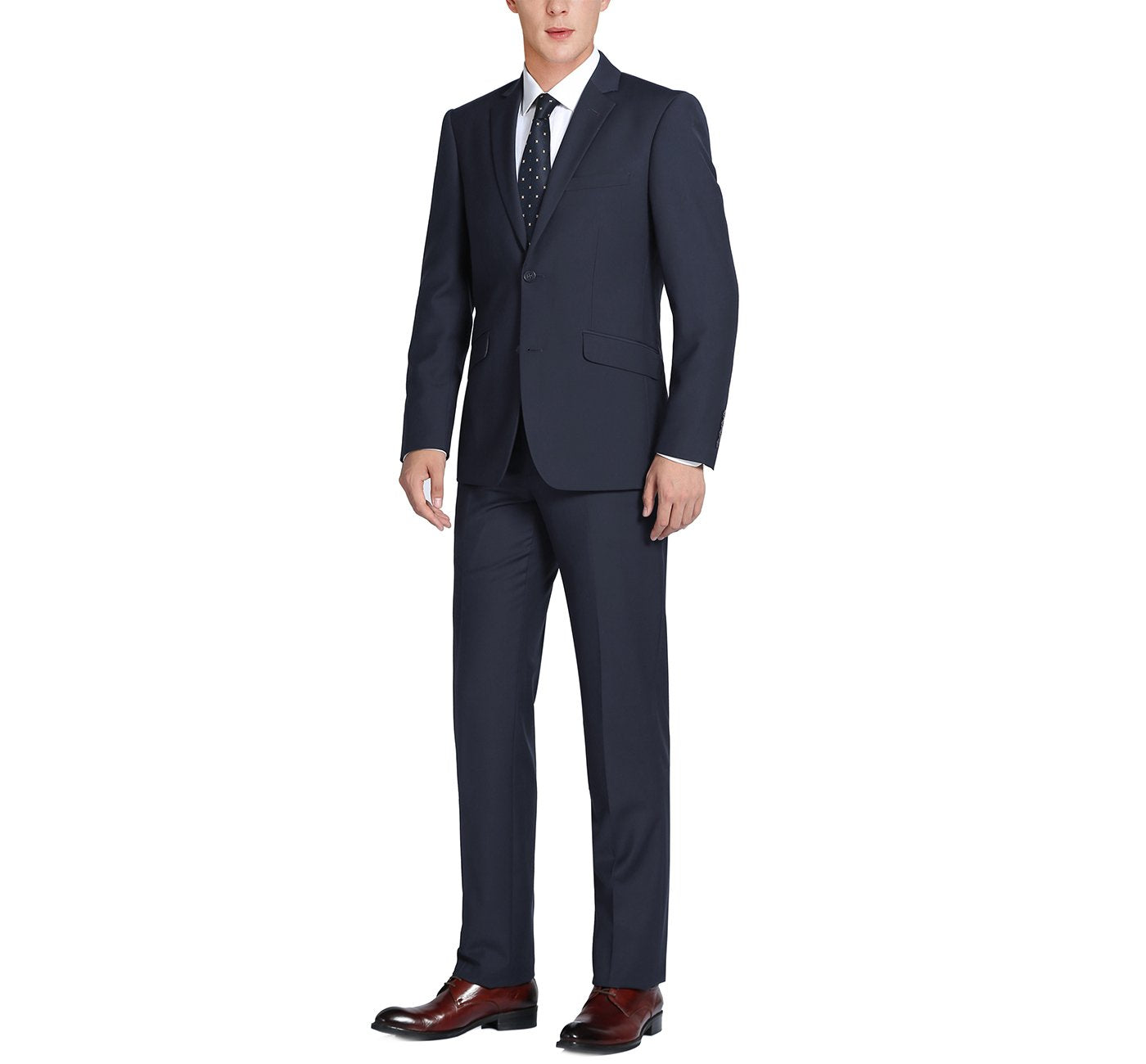 508-2 Men's 2-Piece Notch Lapel 100% Wool Suit