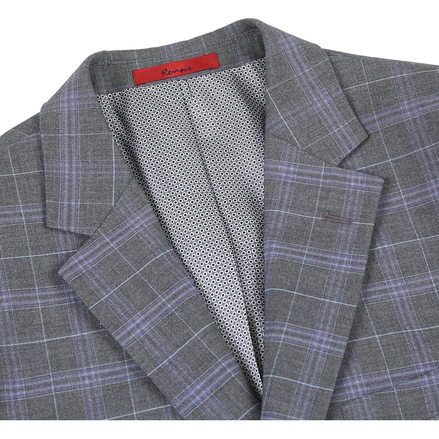 293-25 Men's Classic Fit Checked Suits