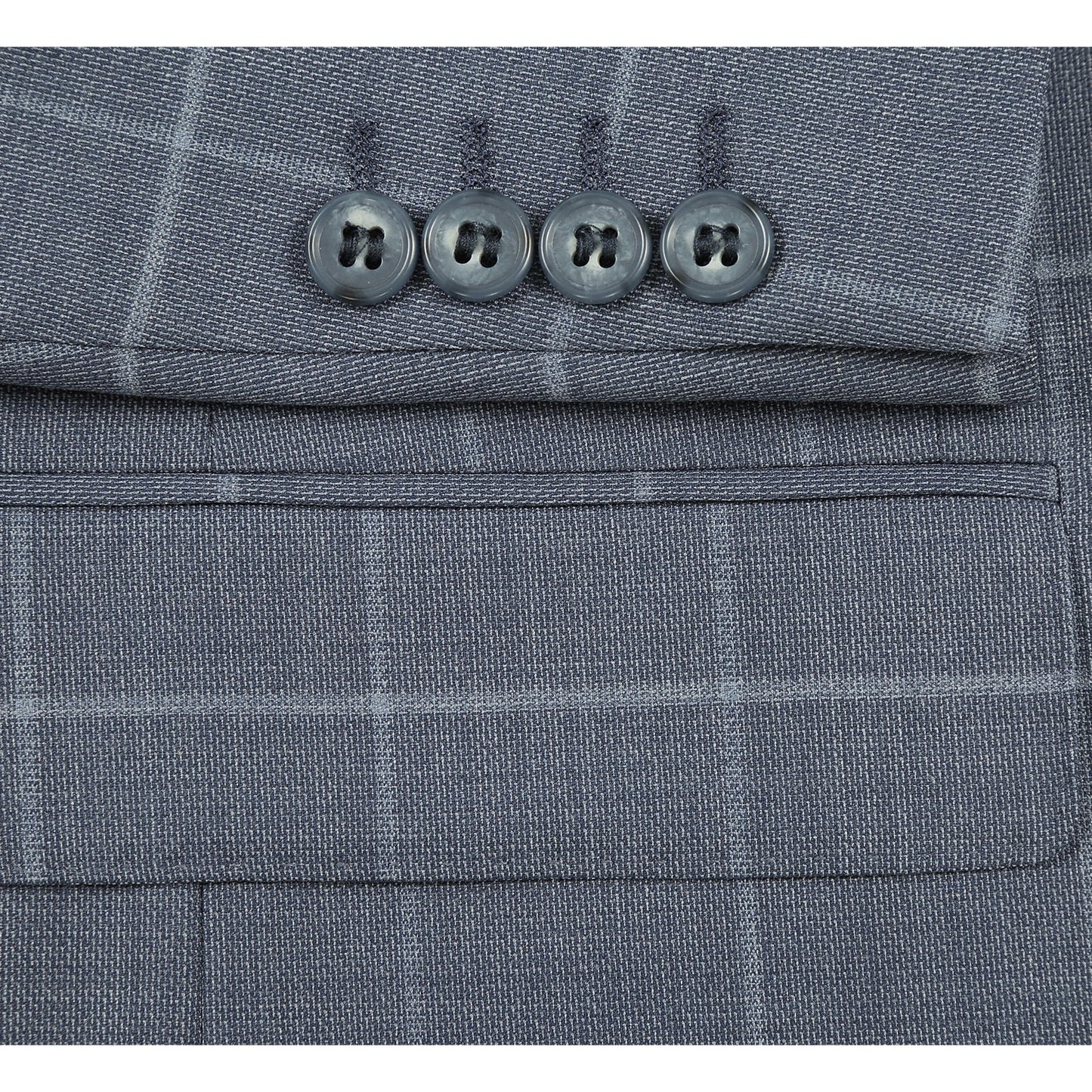 566-13 Men's New Slim Fit Wool Suits
