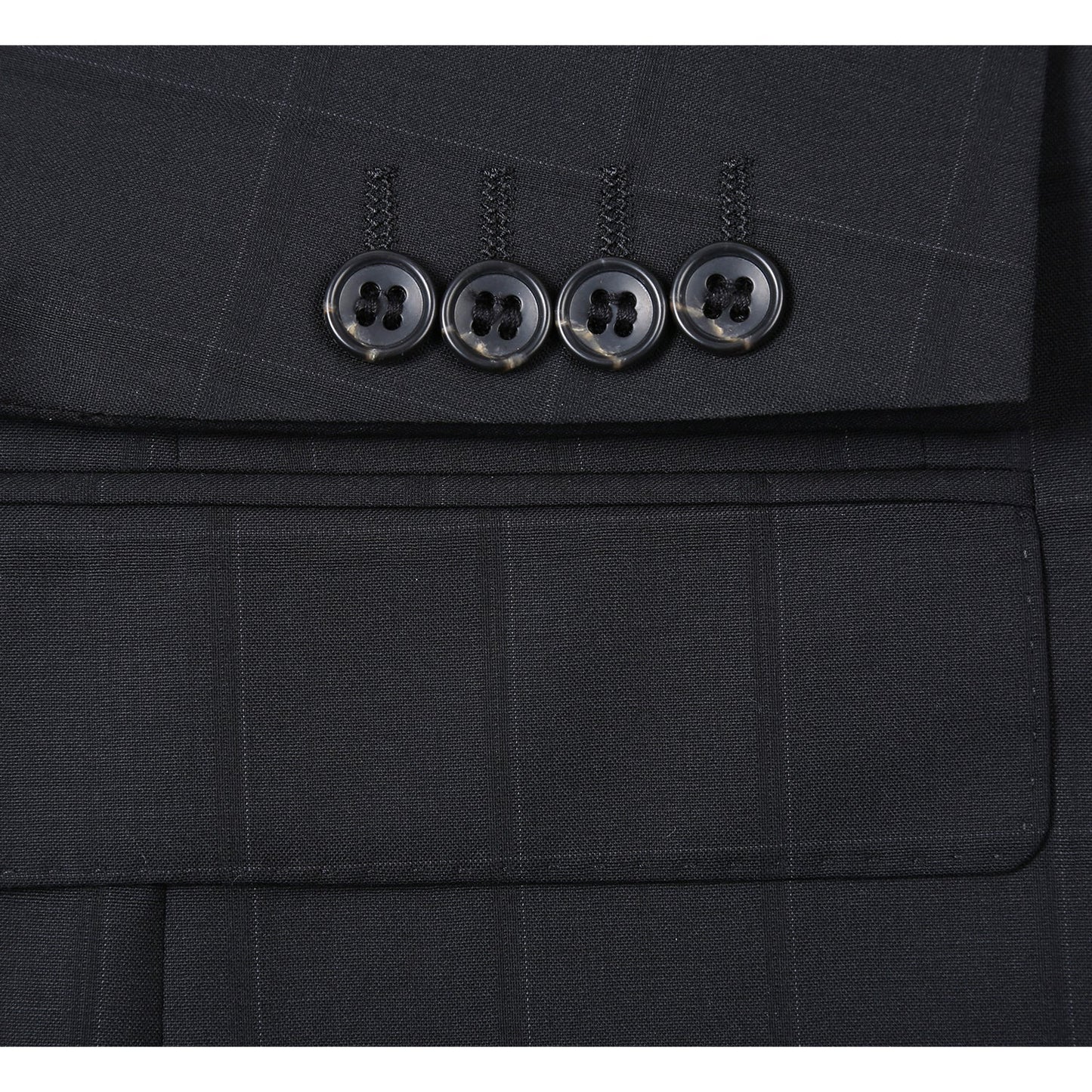 566-15 Men's New Slim Fit Wool Suits