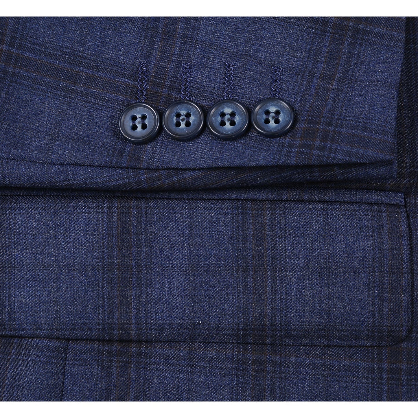 566-14 Men's New Slim Fit Wool Suits