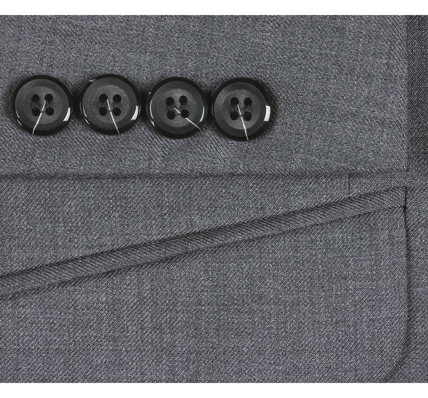 508A-3 Men's 2-Piece Notch Lapel Wool Stretch Suit