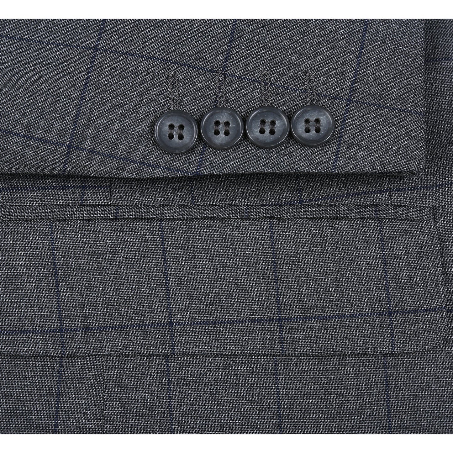293-44 Men's New Slim Fit Double-Breasted Suits