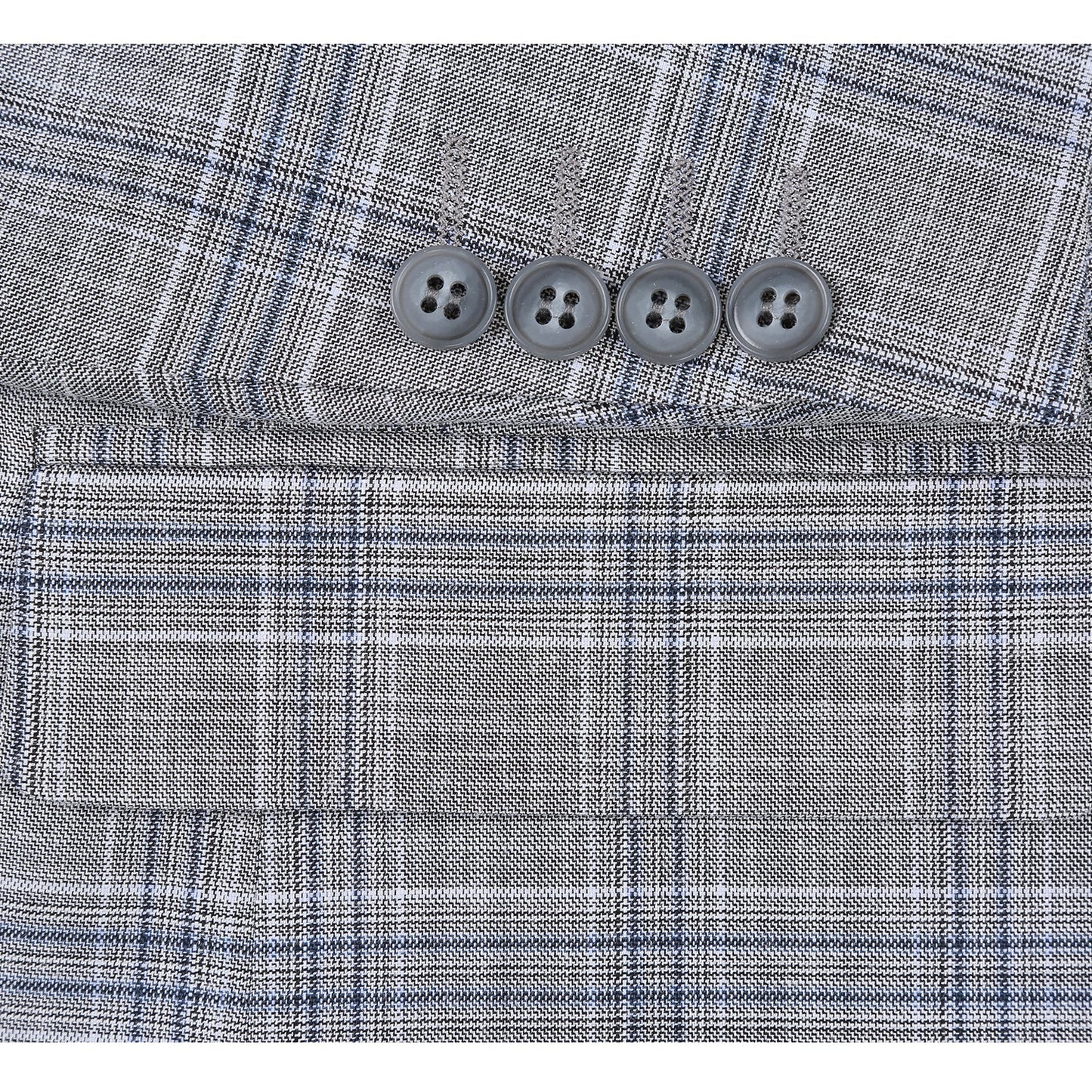 293-23 Men's Classic Fit Checked Suits