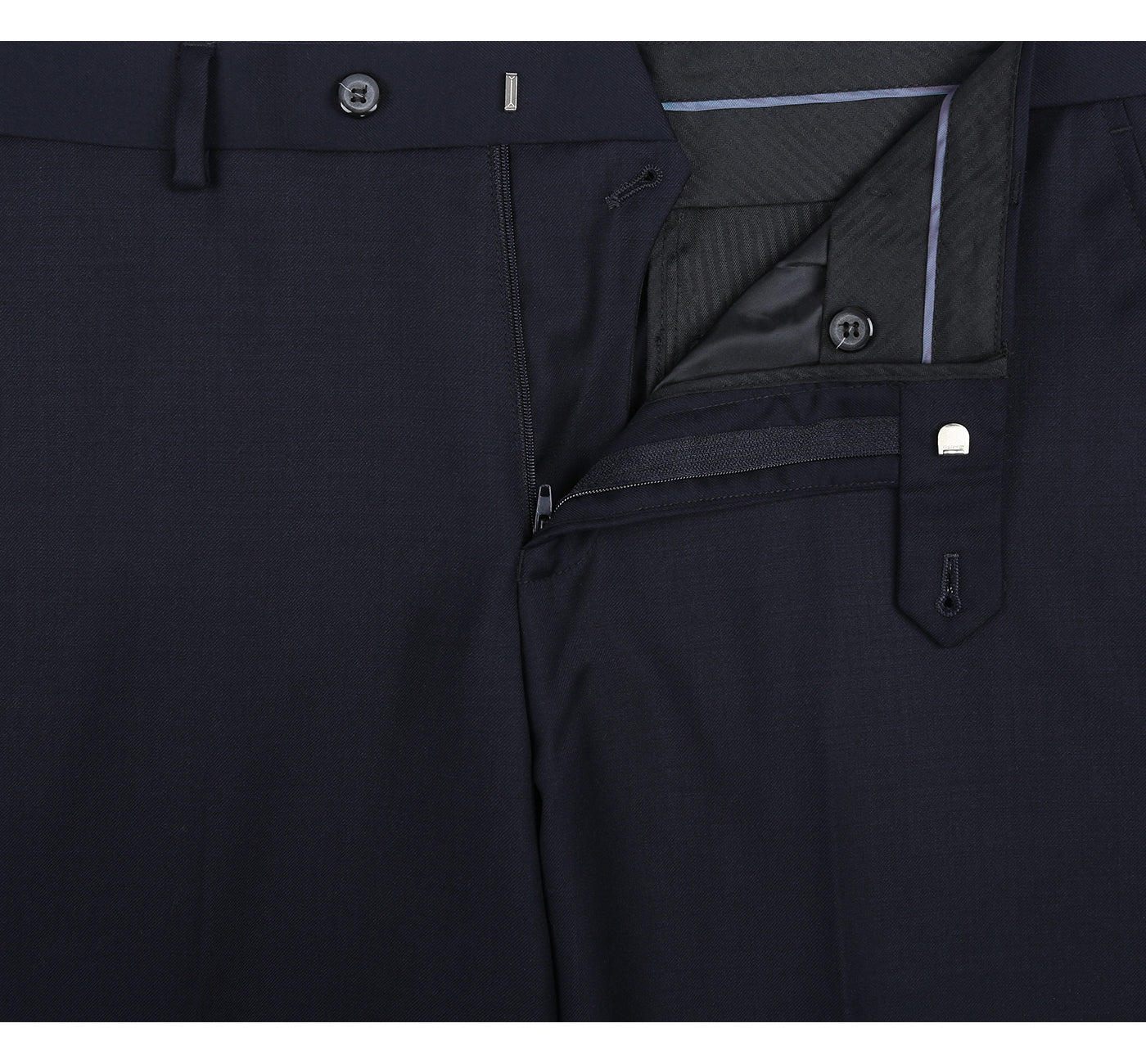 Renoir 508-2 Men's Regular Fit Flat Front Wool Suit Pant