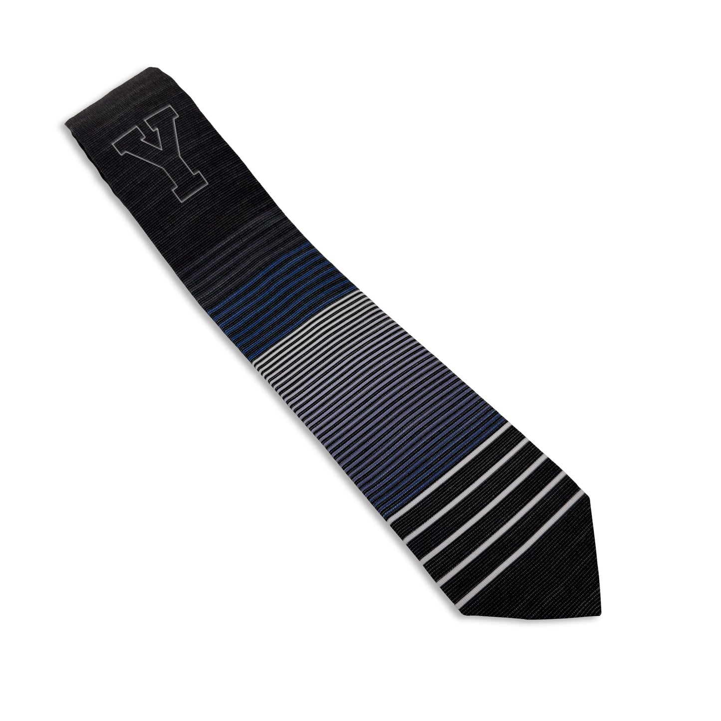 BYU (Brigham Young University) Striped Ties for Men and crafted in Cache valley