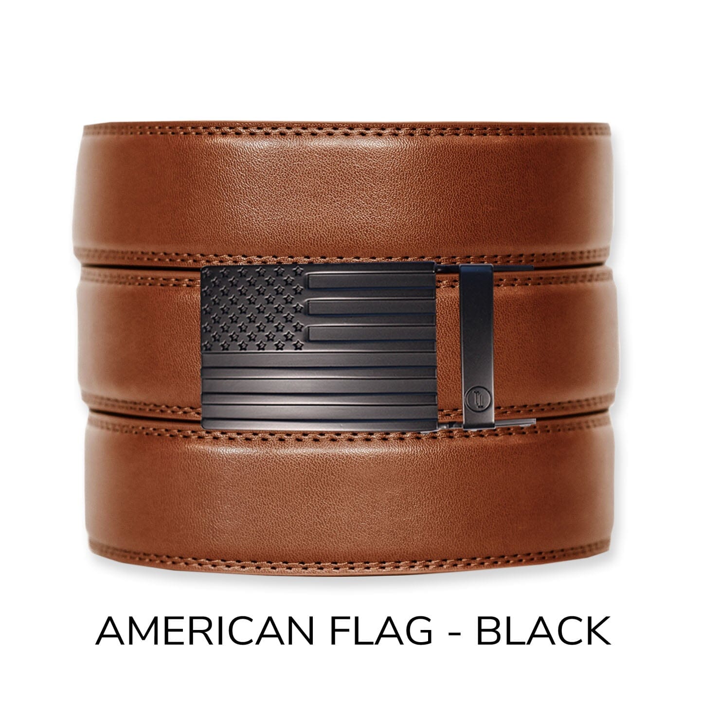 Cognac Leather Ratchet Belt & Buckle Set Belt Set Ratchet Belt Black 