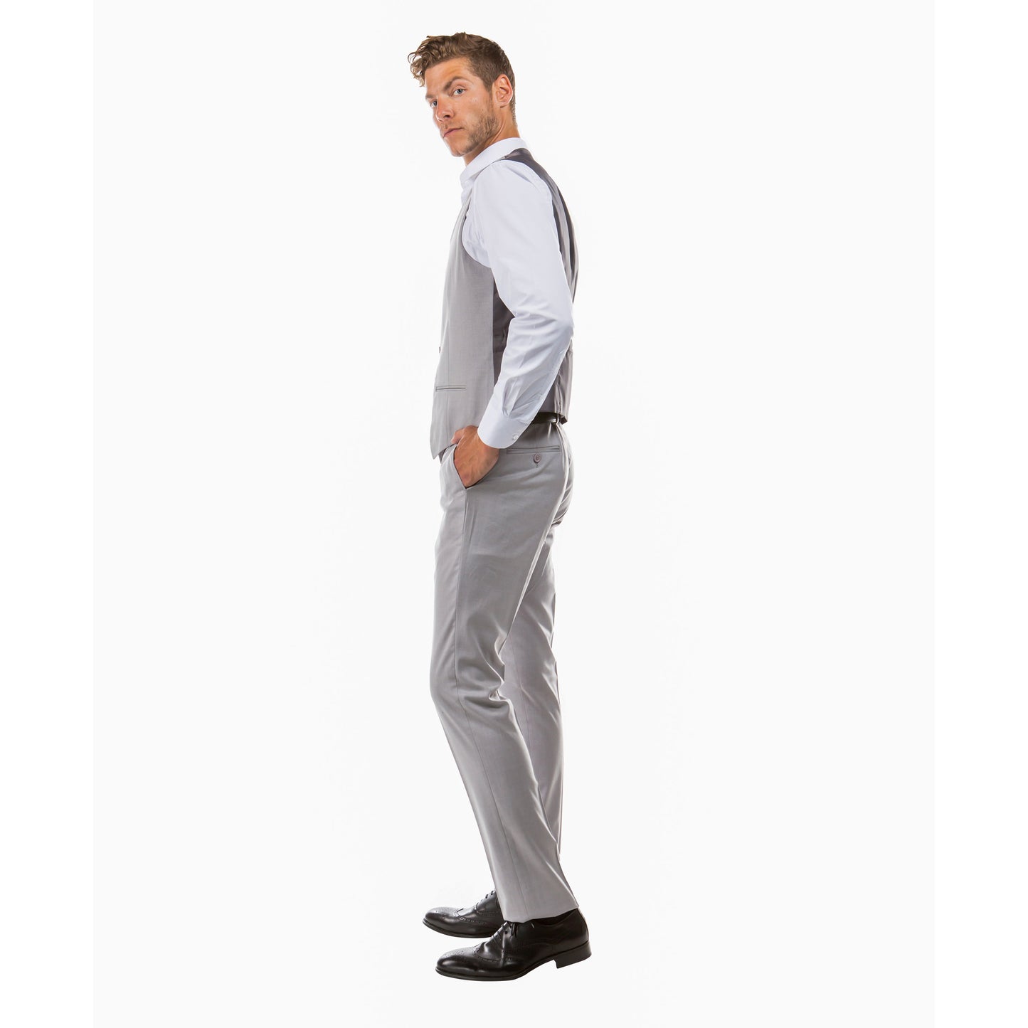 Zegarie Tailored-Fit Suits Separates Vest