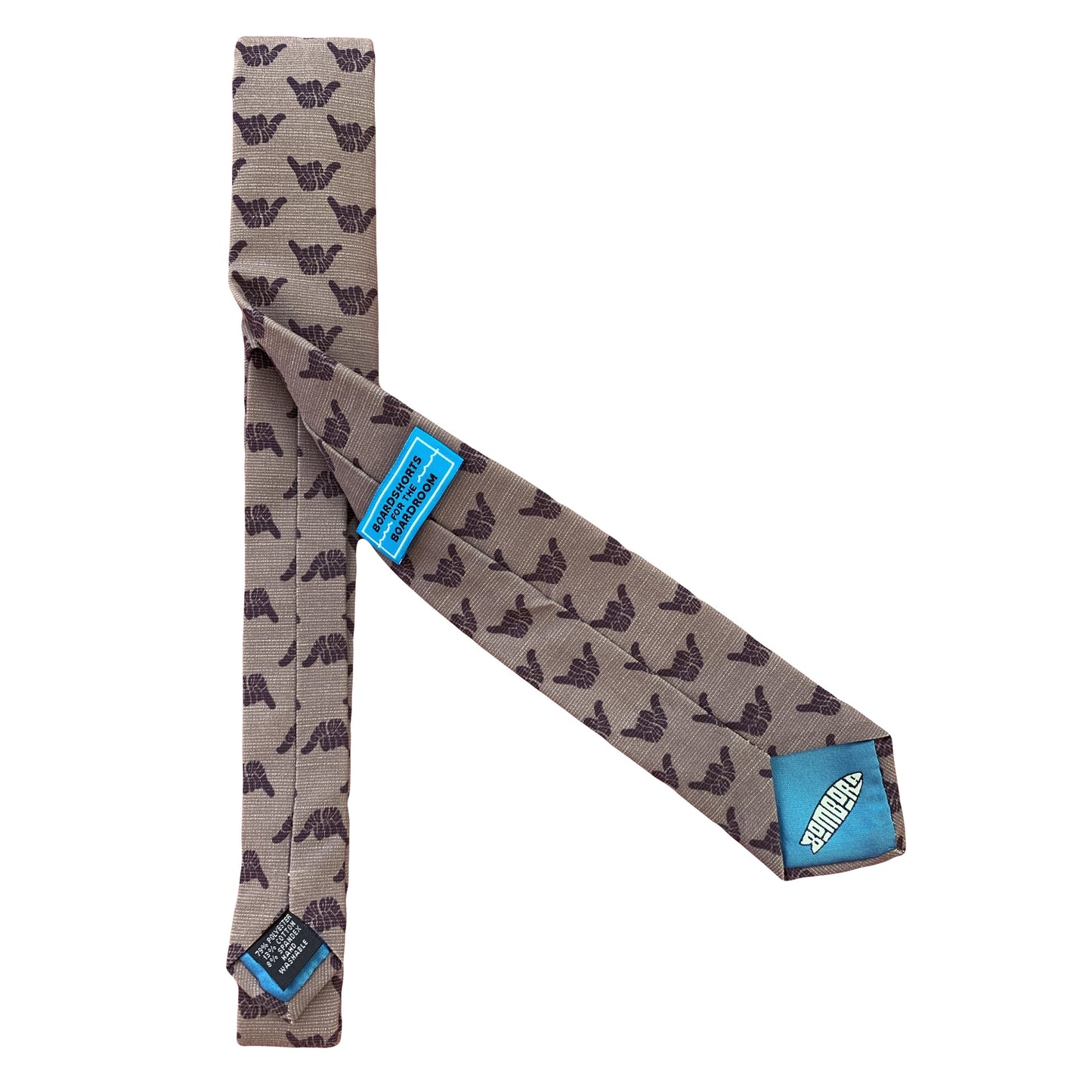 Rad Dad Shaka (Maroon) Men's Tie Premium tie from Kator Shop in Cache Valley — thoughtful Utah gift for birthdays, missions, or holidays.