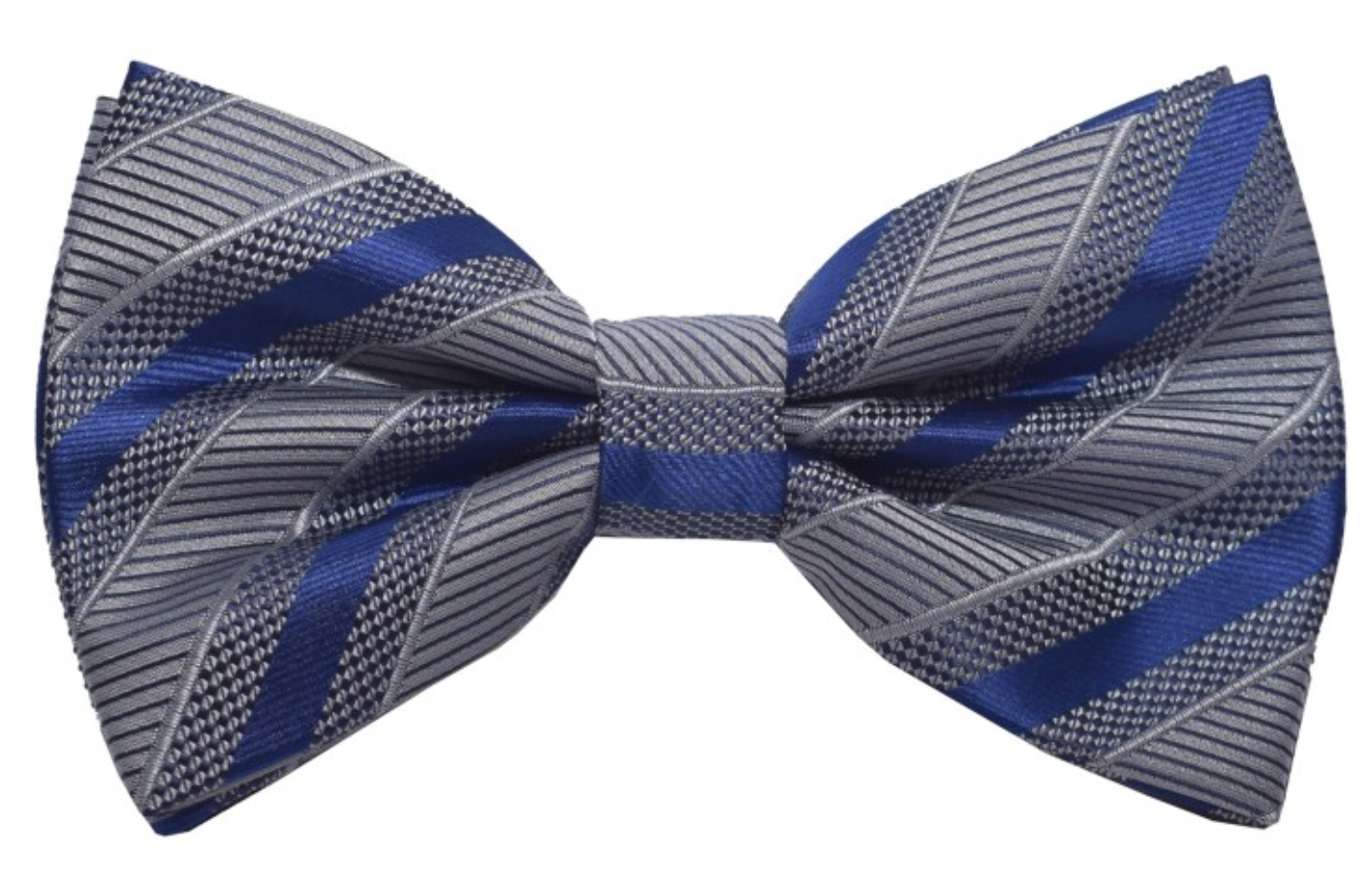 Brand Q Striped Bow Tie & Hanky