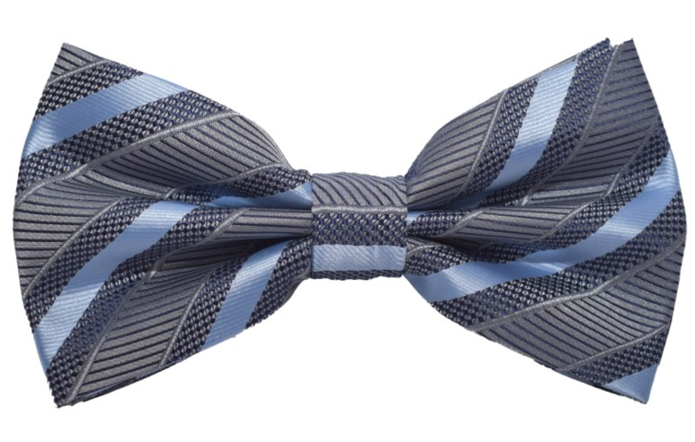 Brand Q Striped Bow Tie & Hanky