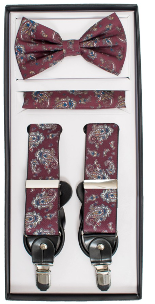 Paisley Suspender Set