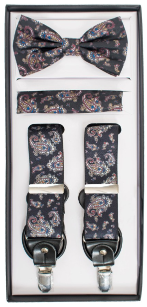 Paisley Suspender Set