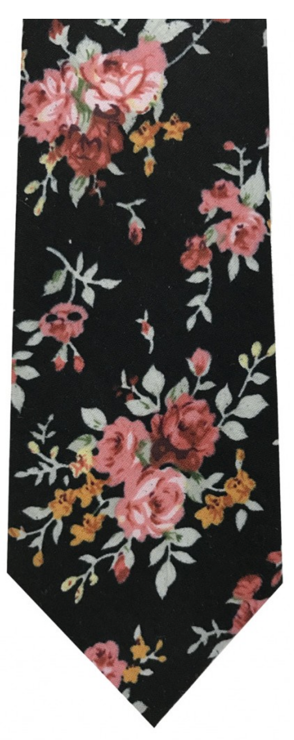 Brand Q Floral Tie & Handkerchief