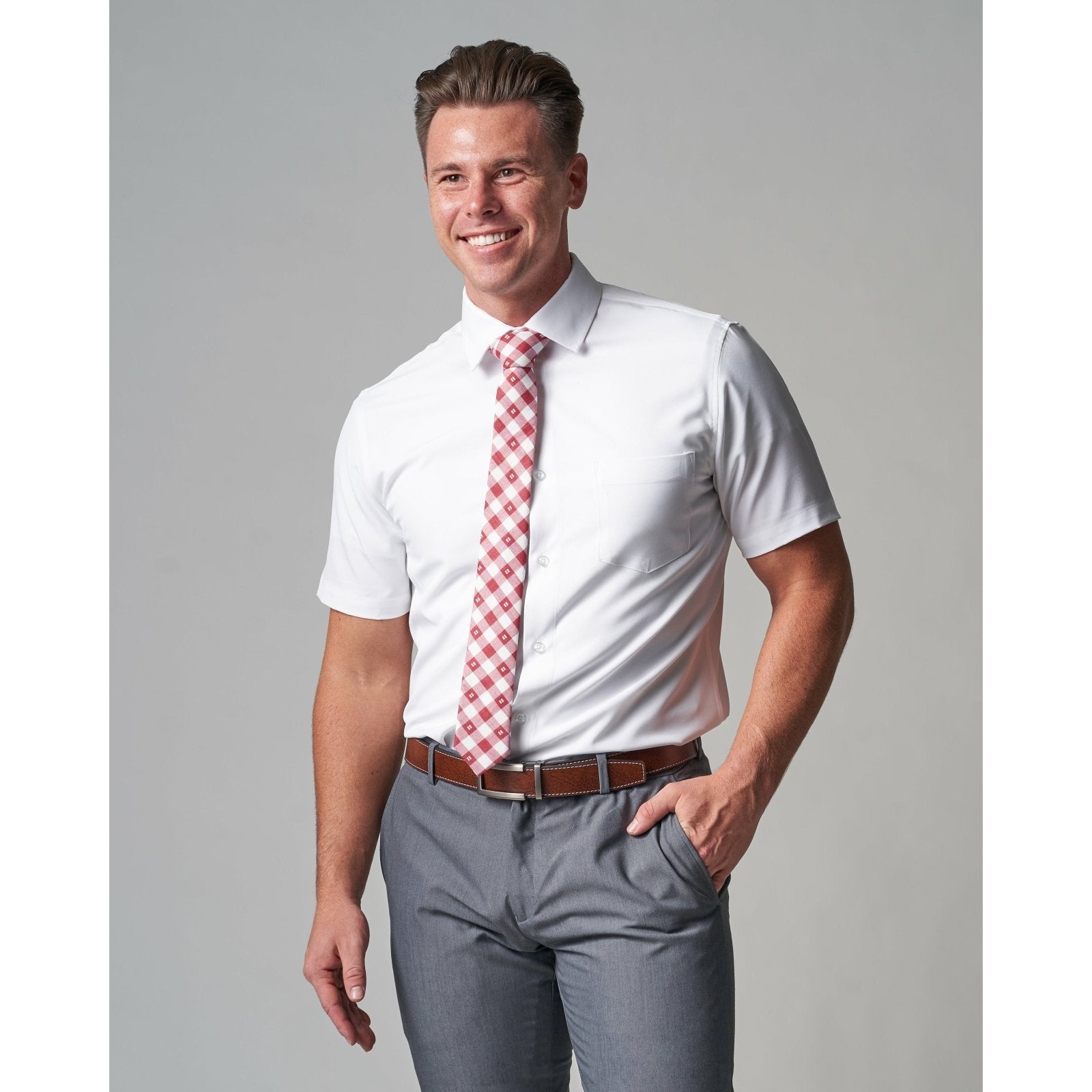 Tempo+ 4-Way Stretch Shirt | Slim Fit - ODIONTP+W-L-SS